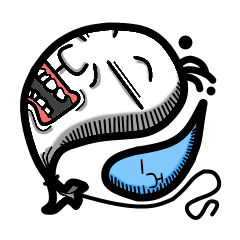 [LINEスタンプ] Baballoon in any moment！