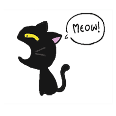 [LINEスタンプ] LittleBlackCat