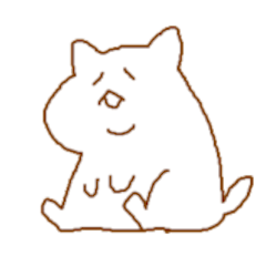 [LINEスタンプ] でぶいねこ