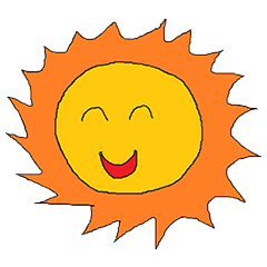[LINEスタンプ] Sun and friends