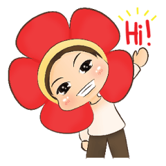[LINEスタンプ] Funny Flower's Hokkie