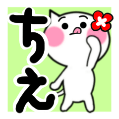 [LINEスタンプ] ちえさんが使うねこスタンプ