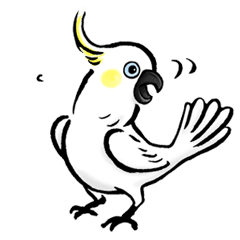 [LINEスタンプ] Cockatoo's way of life