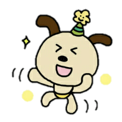 [LINEスタンプ] パリ帽わんだふる