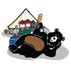 [LINEスタンプ] Camping Bear V.1
