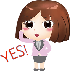 [LINEスタンプ] Pretty Office worker