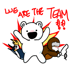 [LINEスタンプ] Acting in polar