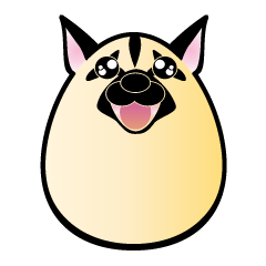 [LINEスタンプ] 卵犬（ぷりん姐さん）