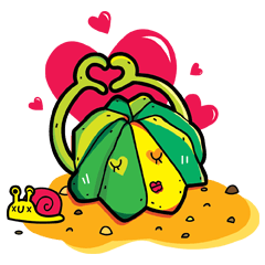[LINEスタンプ] cactus love love