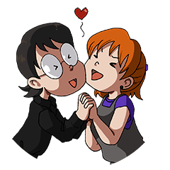 [LINEスタンプ] Umi and EF