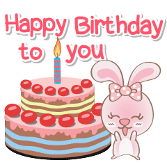 [LINEスタンプ] Rabbito (ta) : Happy Birthday 2024