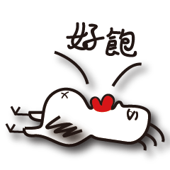 [LINEスタンプ] human face chicken