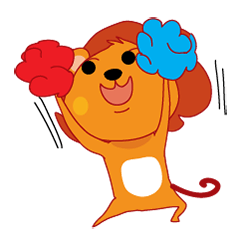 [LINEスタンプ] Rocky the little lion