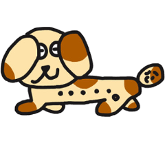 [LINEスタンプ] れいの犬