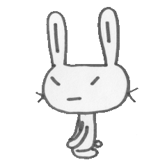 [LINEスタンプ] つり目うさぎのしろたさん4