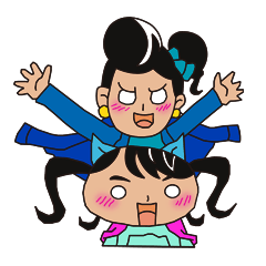 [LINEスタンプ] 青子ちゃんとエンジェルのスタンプ