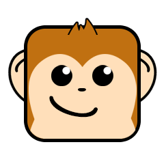 [LINEスタンプ] Cute Face and Monkey