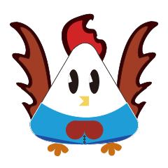 [LINEスタンプ] Rice ball Chicken