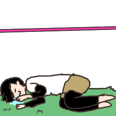[LINEスタンプ] スラックラインしようぞ