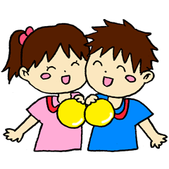 [LINEスタンプ] つよしくんとみさきちゃんと歯磨き