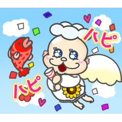 [LINEスタンプ] 大天使ハピちゃん