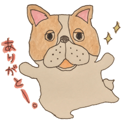 [LINEスタンプ] フレンチブルドッグズ。