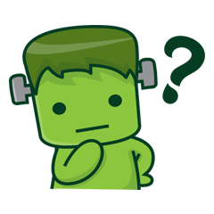 [LINEスタンプ] The Naughty Cute Green Monster