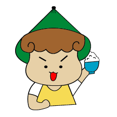 [LINEスタンプ] Love to eat pineapple small farmer