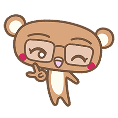 [LINEスタンプ] Eye-eye bear