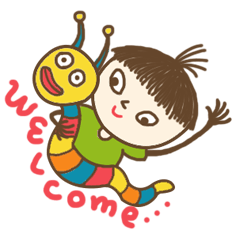 [LINEスタンプ] Naughty kid around the world
