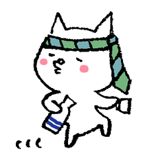 [LINEスタンプ] おじ猫 日本酒大好き