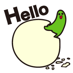 [LINEスタンプ] お元気なイモムシスタンプ