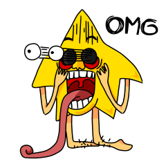 [LINEスタンプ] Overeacted Star