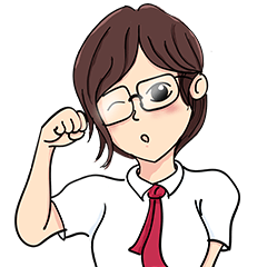 [LINEスタンプ] Cute Girl Talk (English Version)