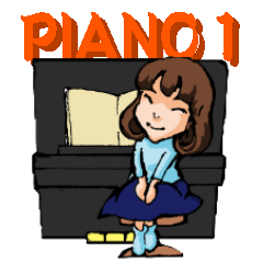 [LINEスタンプ] ピアノ教室の先生1の画像（メイン）
