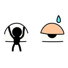 [LINEスタンプ] Eyes are live