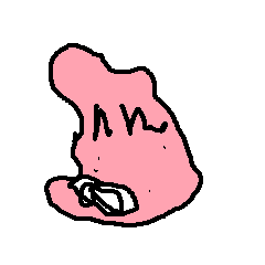 [LINEスタンプ] ピンクの物体X