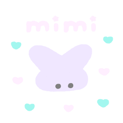 [LINEスタンプ] ゆめかわうさぎ mimiの画像（メイン）
