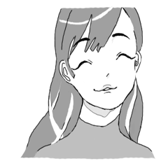 [LINEスタンプ] Cover up with a smile