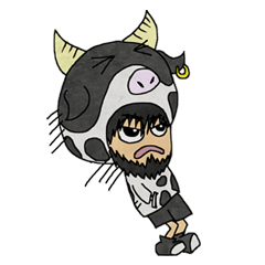 [LINEスタンプ] ウシヤ・ロウ＆ホルス・タイン