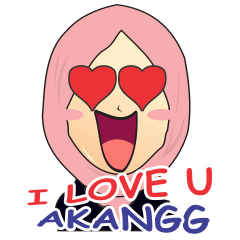 [LINEスタンプ] Widuri Anara : Cute Girl