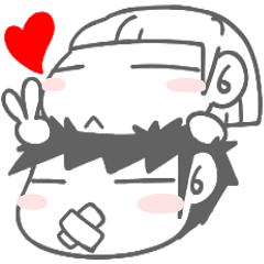 [LINEスタンプ] K＆Husky