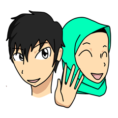 [LINEスタンプ] akhi and ukhti