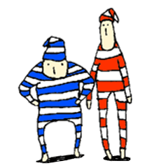 [LINEスタンプ] しゅうちゃん＆じんちゃん