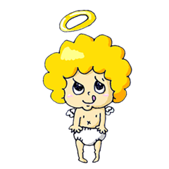 [LINEスタンプ] 神の使いの天使ちゃん