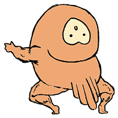 [LINEスタンプ] Barn Owl Man