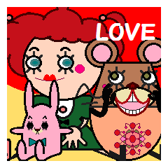 [LINEスタンプ] DOLLY AND BEAR