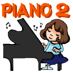 [LINEスタンプ] ピアノ教室の先生2