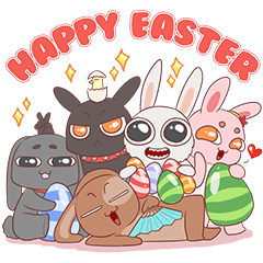[LINEスタンプ] Easter Bunniesの画像（メイン）