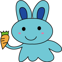 [LINEスタンプ] Blue Rabbit family